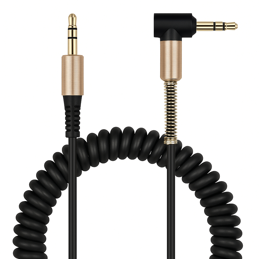 Cabo Auxiliar P2 1,8m Aúdio Espiral Original P2 para P2 em Oferta na Shopee