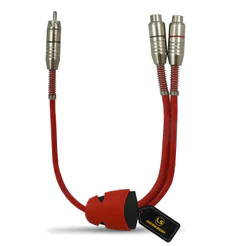 Cabo Y Stetsom Tripla Blindagem 1 Macho 2 Fêmeas Rca 45cm