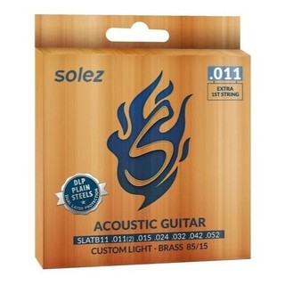 Encordoamento Solez Para Violão Aço 011 Bronze 85/15 Slatb11