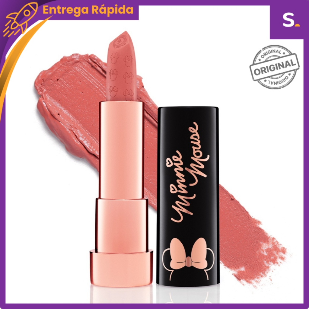 Batom em Bala BFF – Coleção Minnie Mouse, Alta Pigmentação e Acabamento Matte - Bruna Tavares em Oferta na Shopee