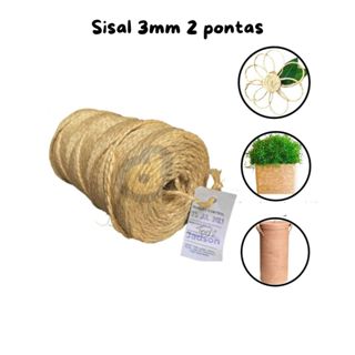 sisal 3mm 2 pontas até 230 metros em Oferta na Shopee