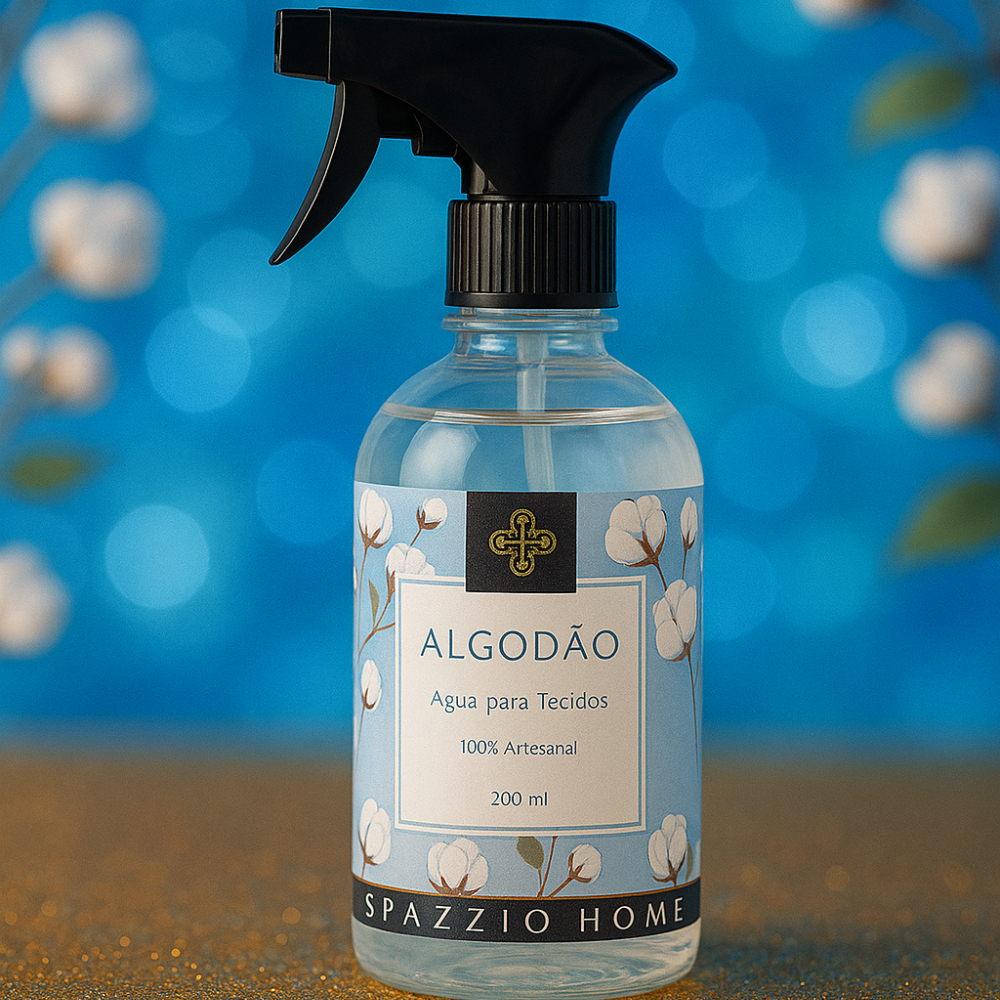 Água Para Tecidos Essência Algodão 200 ml