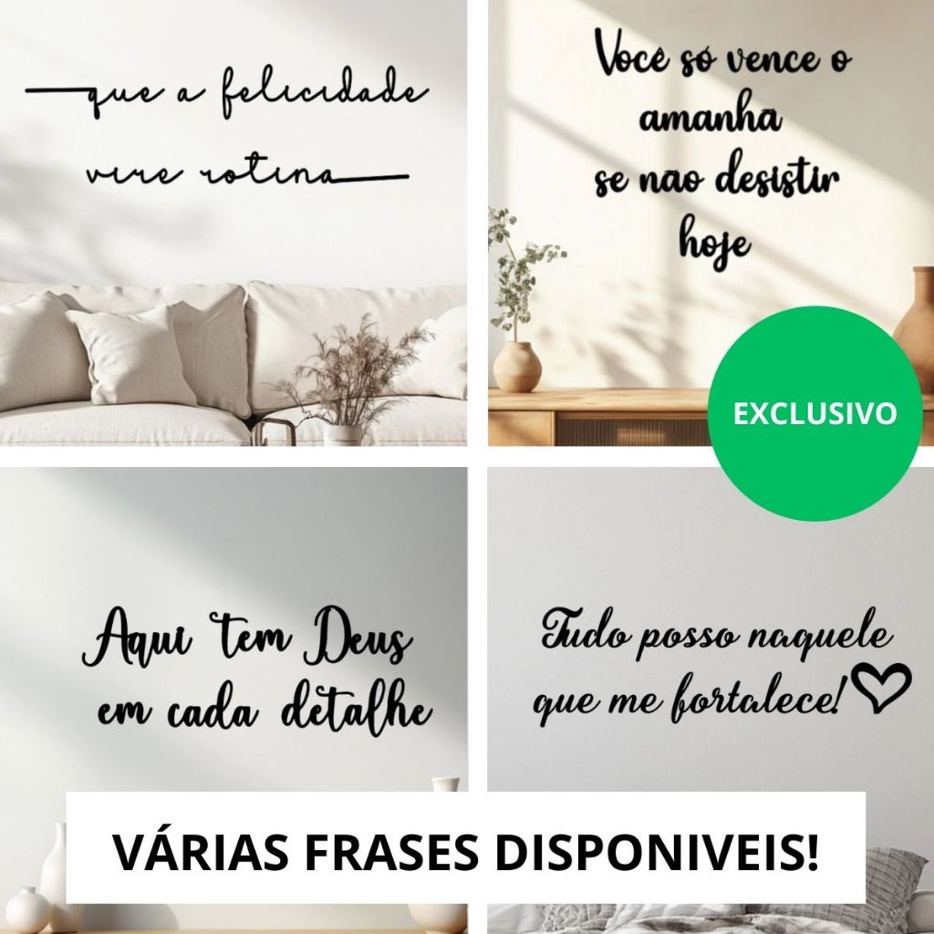 Frases Decorativas Para Paredes Cabeceira Sala Casal Religiosa Deus Amor Sonho Palavras Otimistas em Oferta na Shopee
