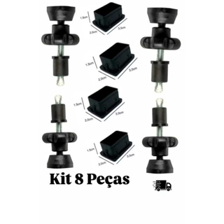 Kit Manípulo e Ponteira 8 peças Para Portão Pet e Proteção . em Oferta na Shopee