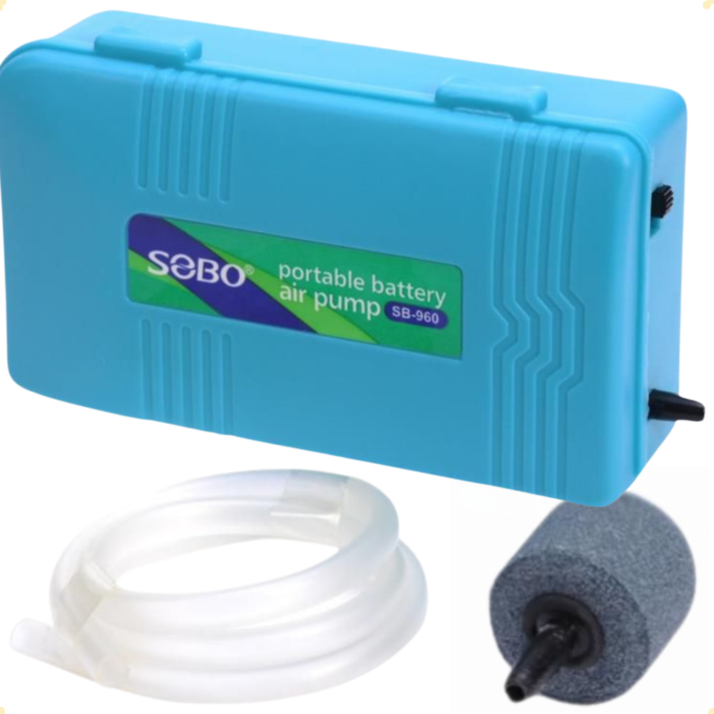 Bomba Oxigenador Portatil Aquario Isca Viva Pilha bomba para pesca transporte