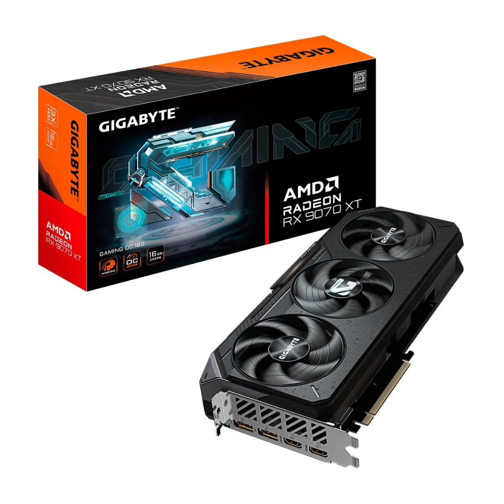 Placa de Vídeo Gpu Gigabyte Amd Radeon Rx 9070 Xt Gaming Oc 16Gb 256Bits Gddr6 Gv-R9070Xtgaming