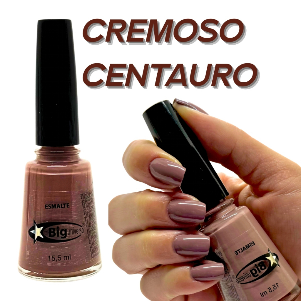 Esmalte Cremoso Nude Intenso Marrom Centauro 15,5mL - Big Universo