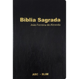 Bíblia Sagrada Slim | ARC | Capa Luxo Preta em Oferta na Shopee