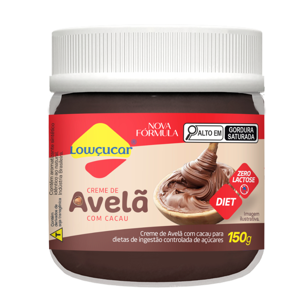 Creme De Avelã Com Cacau Lowçucar Zero Açucares 150G em Oferta na Shopee