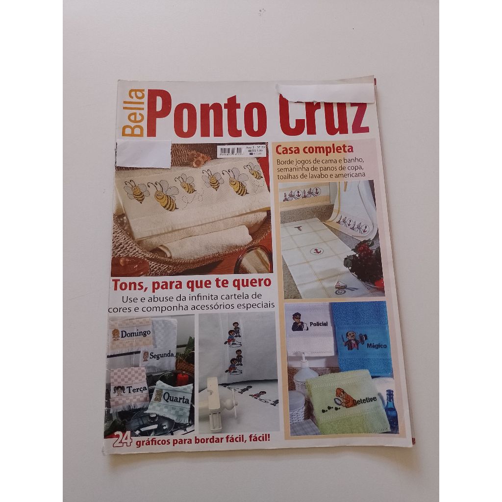 Revista Bella Ponto Cruz 24 Gráficos Para Bordar Ac266 (Usado)