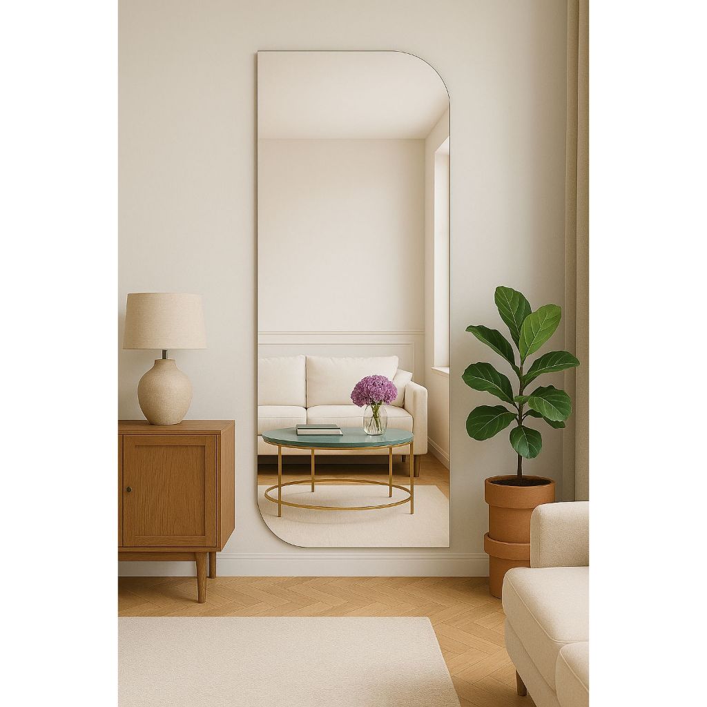 Espelho Corpo Inteiro Polido 180cmx60cm 200cmx70cm Grande Sala Quarta Salão Loja