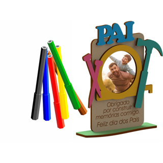 10 Lembrancinhas Dia Dos Pais Para Colorir E Colar Foto MDF 3mm cru ideal para escolas em Oferta na Shopee