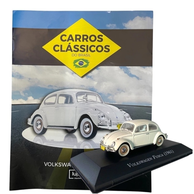 Carros Clássicos do Brasil: Volkswagen Fusca (1961) - Edição 02 - NOVO COM FASCÍCULO