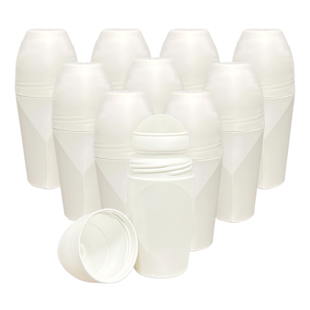 10un Frasco Desodorante Roll On Vazio 70ml Elegance Plástico