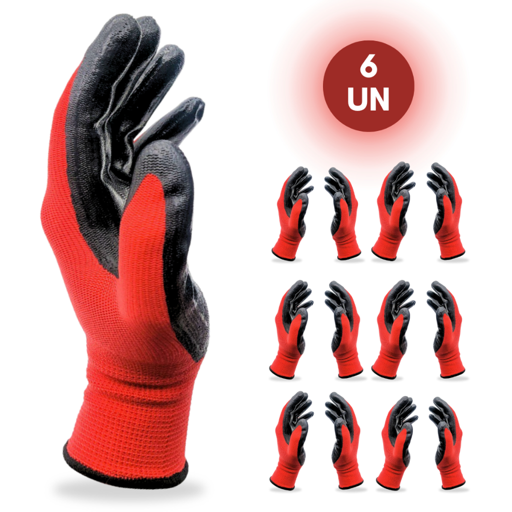 Luva Nitrílica Multitato Antiderrapante Ideal Para Uso Doméstico E Profissional