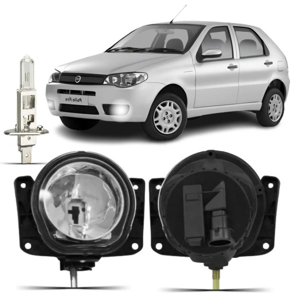 Farol Milha Palio G3 Zoião 2004 2005 2006 á 2011 + Lâmpada em Oferta na Shopee