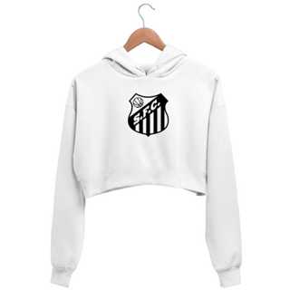Cropped Moletom Santos Grande Feminino Com Capuz Promoção em Oferta na Shopee