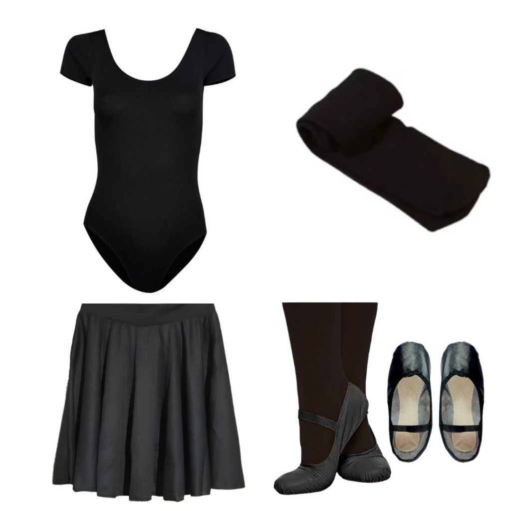 Kit Preto 4 Itens Jazz Juvenil/Adulto em Oferta na Shopee