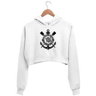 cropped moletom feminino com capuz timão pomoção em Oferta na Shopee