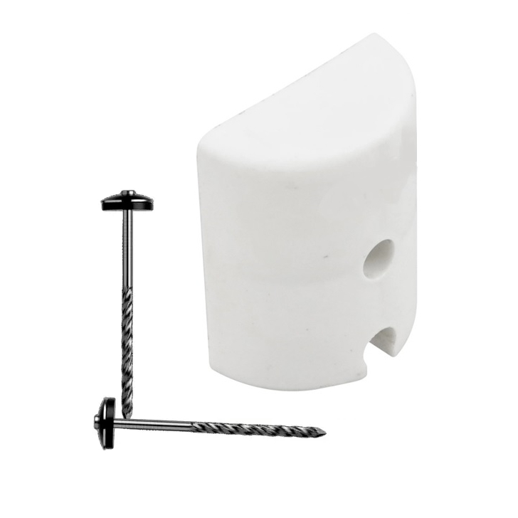 Kit 100 Calços Perfil 075 Onda Baixa + Pregos Telheiros