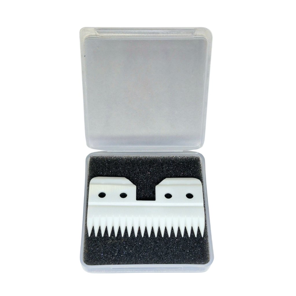 Lâmina Cerâmica Compativel Andis Wahl Oster 18 Dentes 3F 4F 5F 7F 10 15 30 Tosador Cortant Petshop Profissional