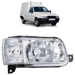 Farol Fiorino 2005 2006 2007 2008 2009 2010 2011 2012 2013 Máscara Cromada