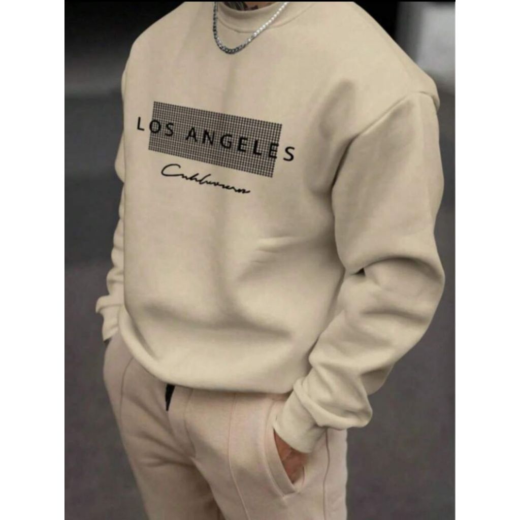 Moleton masculino los angeles Careca Feminino Masculino Los Angeles Moda
