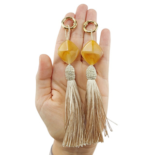 Kit 2 Tassel pingente decorativo para bolsa  com mosquetão nas pontas em Oferta na Shopee