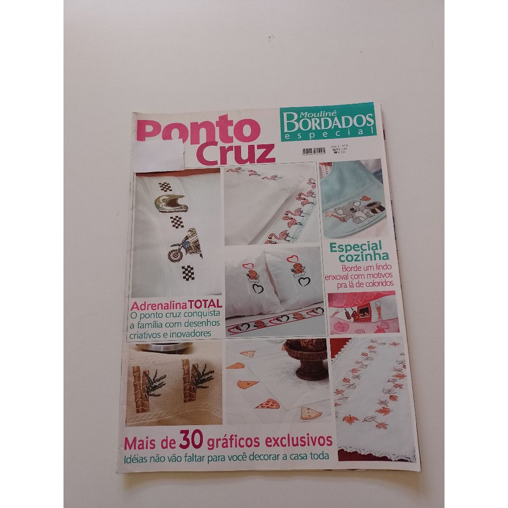 Revista Mouliné Bordados Especial Ponto Cruz Ac267 (Usado)
