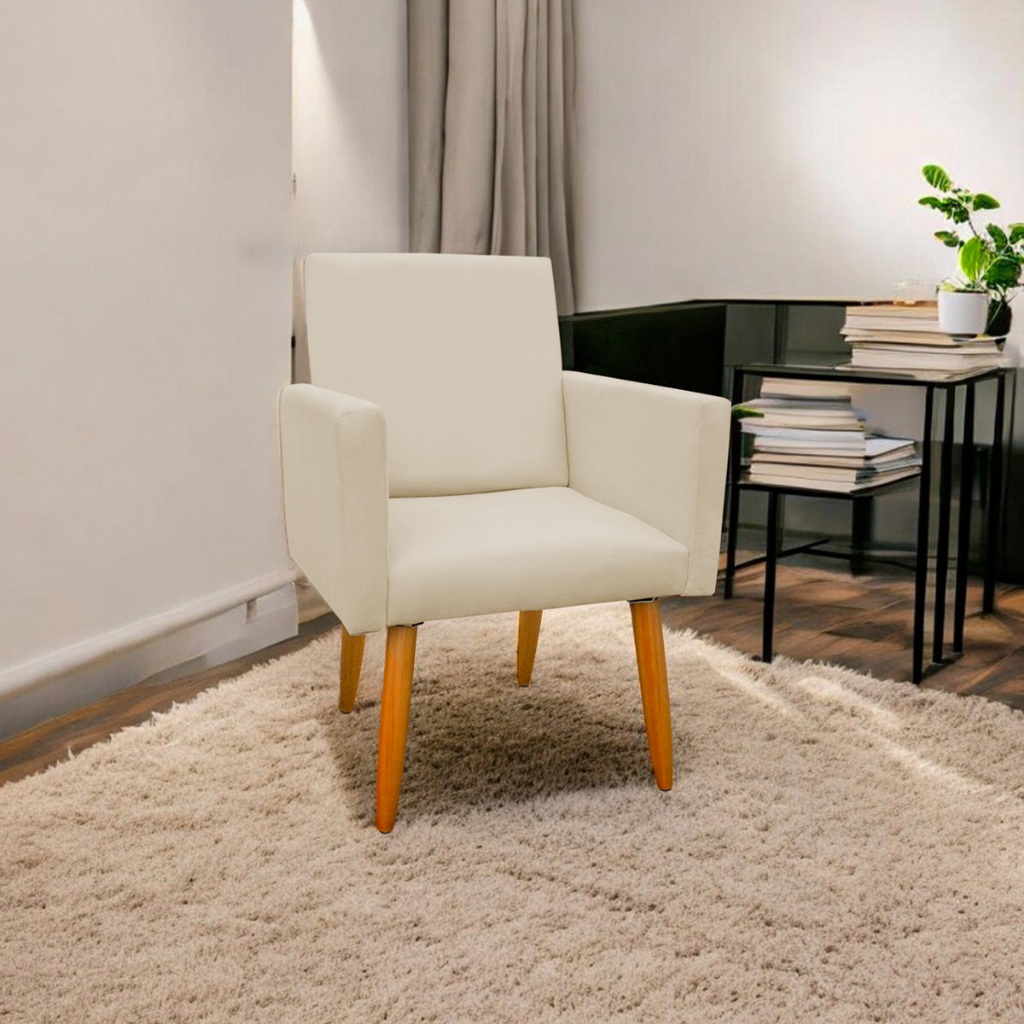 Envio Imediato - Cadeira Poltrona Decorativa Nina Pé Palito Suede - LR DECOR em Oferta na Shopee
