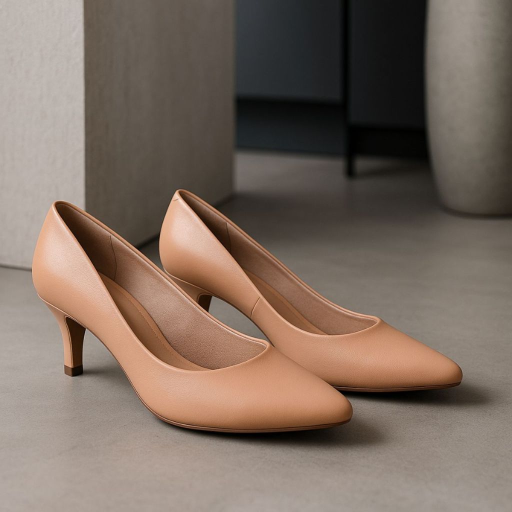 Scarpin Beira Rio Feminino Salto Baixo 5cm Fino Confortável Elegante Clássico para Trabalho e Dia a Dia