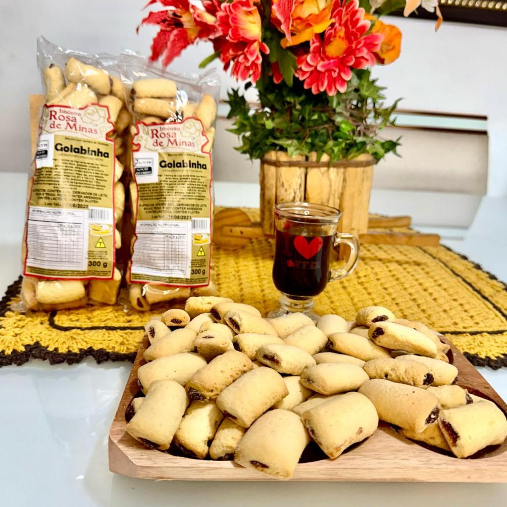 Biscoito Goiabinha Recheado - Kit 2 Unidades Rosa De Minas em Oferta na Shopee