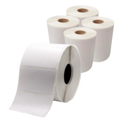 Rolos Bobinas com Etiquetas Adesivas Térmicas para impressoras 50x30mm