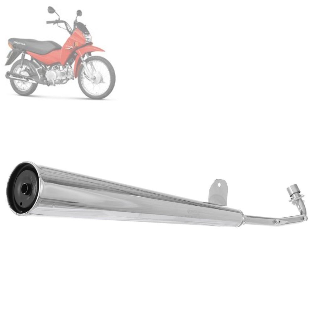 Escape Escapamento Super Adventure Roncar Original Moto Honda Pop 100 2007 2008 2009 2010 em Oferta na Shopee