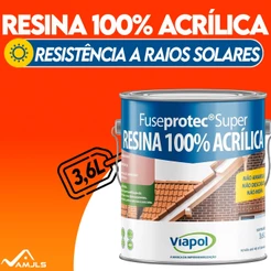 Resina 100% Acrílica Fuseprotec Não Impregna Sujeira 3,6l | Brilhante, Fosco e acetinado
