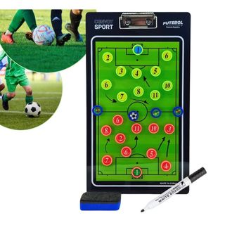 Prancheta Tática Magnética Para Futebol Com Caneta - Campo