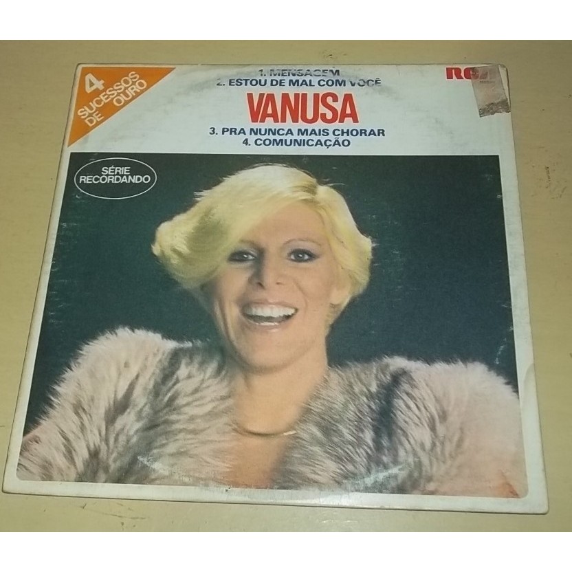 Disco de Vinil Compacto Vanusa, 4 Sucessos de Ouro, RCA, 1982