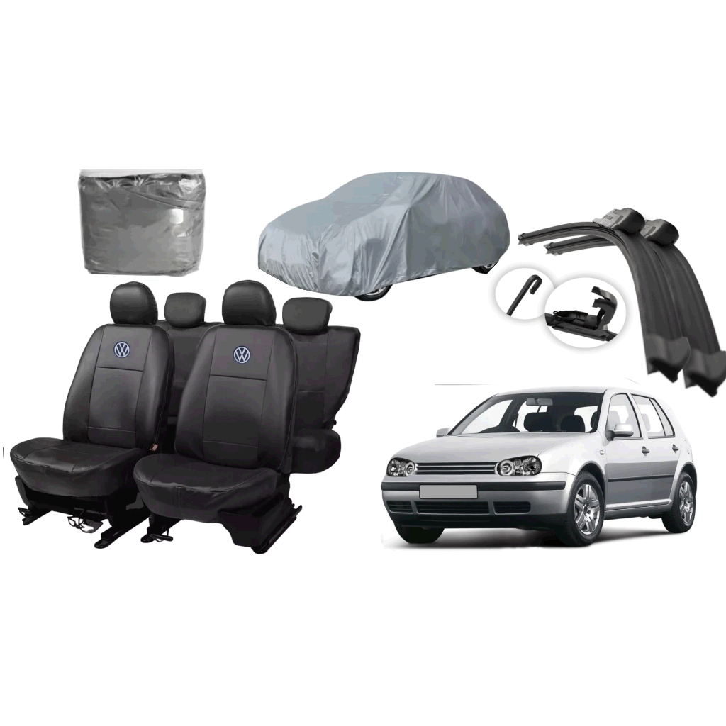 Capa de couro + Paleta + Capa de cobrir - VW golf 00-06
