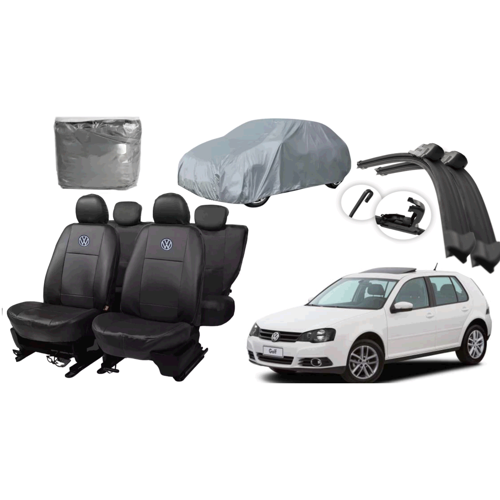 Capa de couro + Paleta + Capa de cobrir - VW golf  06-13