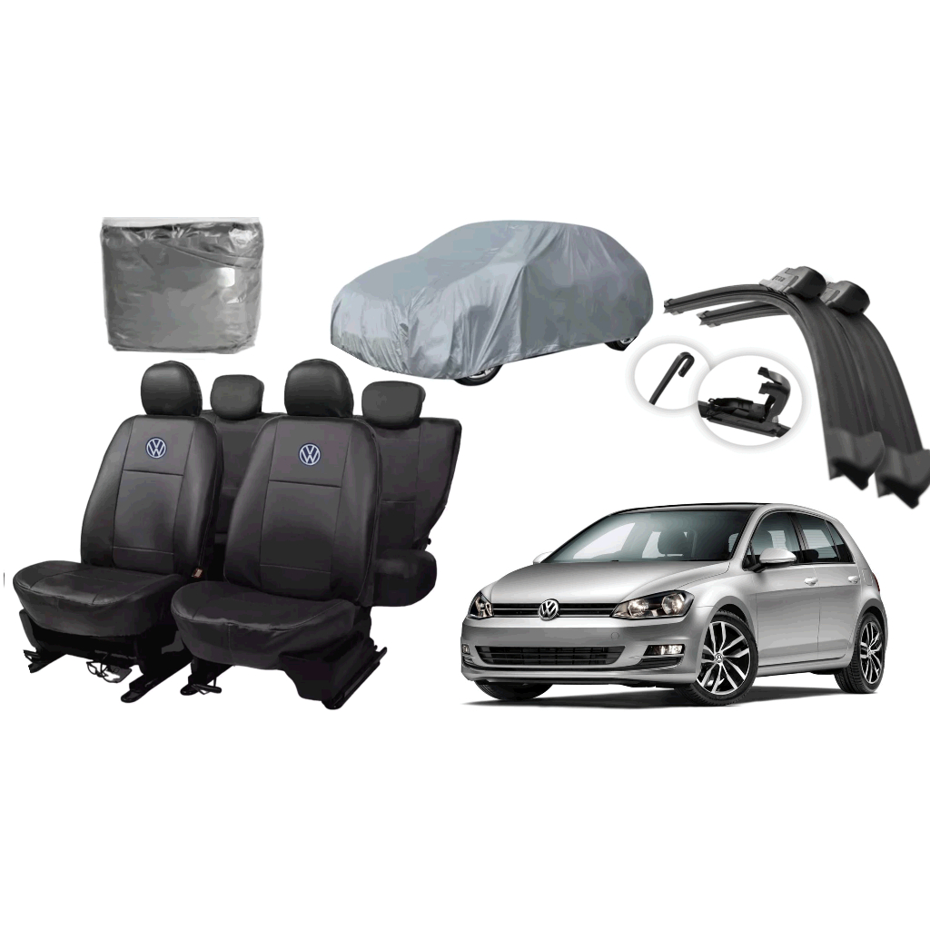 Capa de couro + Paleta + Capa de cobrir - VW golf 13-22