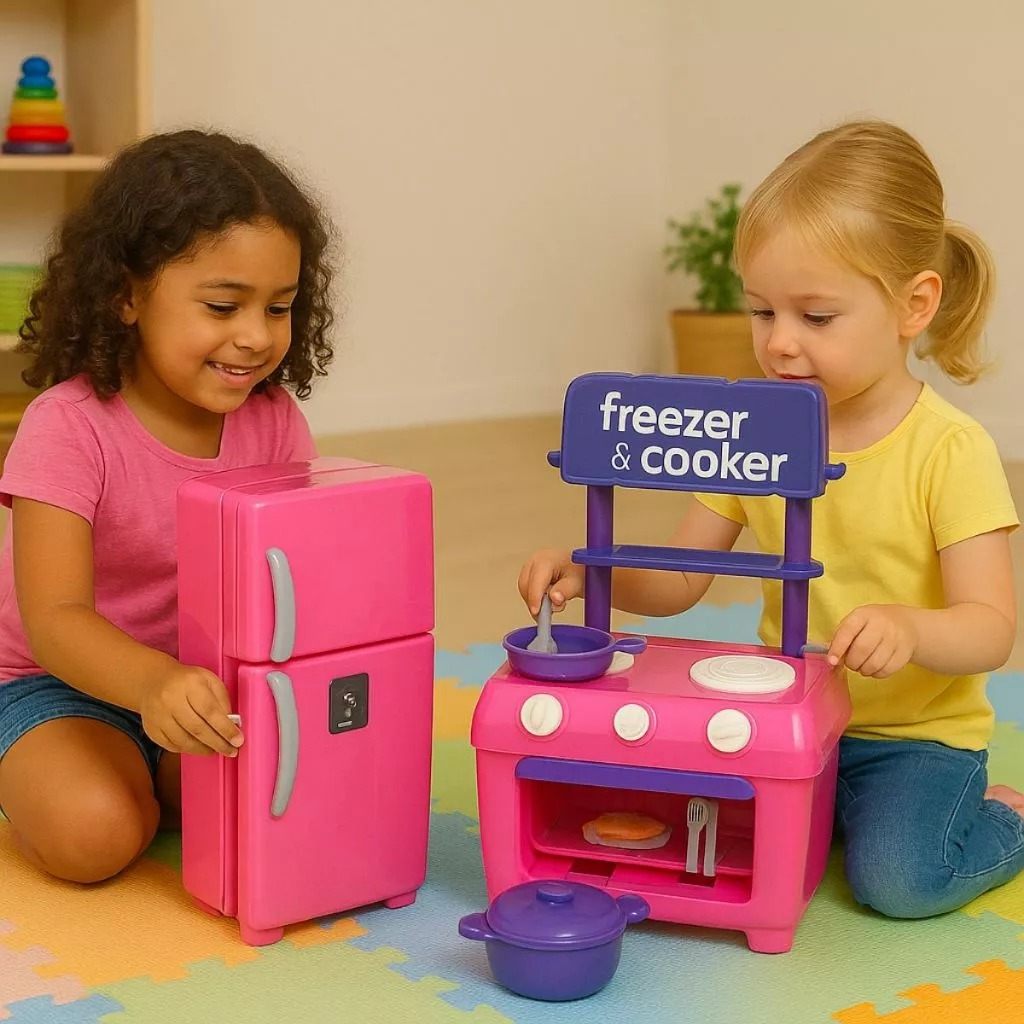 Brinquedo Infantil Cozinha Mini Cooker Acessórios Presente Fogão Divertido Comidinha Boneca Barbie