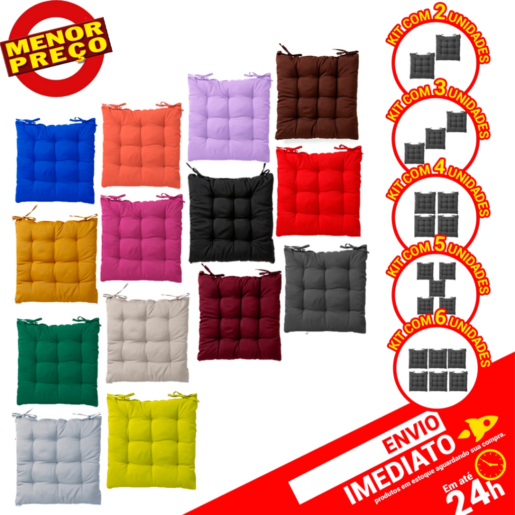 Assento Futon Futton Cadeira Banco Pallet Decoração Oxford Liso 40x40cm