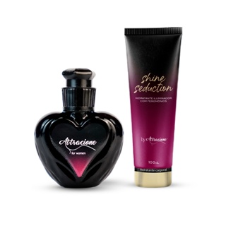 Kit Perfume Attracione + Hidratante Shine Seduction em Oferta na Shopee