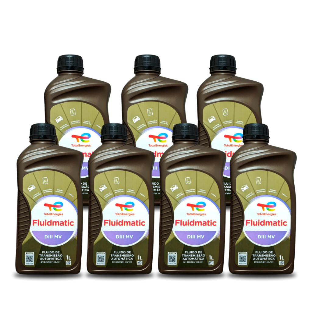 Kit 7 Óleo Cambio Automático Fluidmatic Diii Mv Dexron 3 Câmbio Al4
