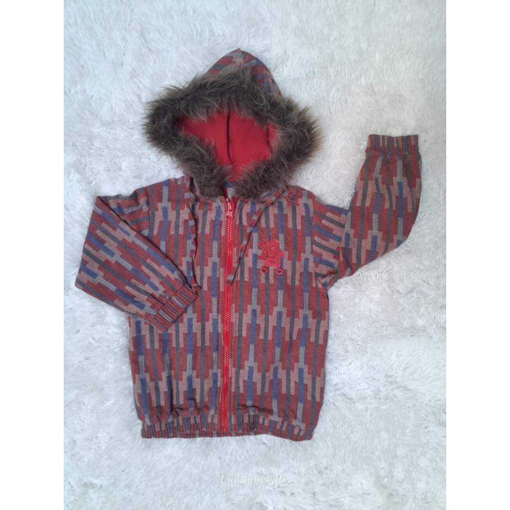 Agasalho Infantil Masculino Tigor - Tamanho 2 a 3 anos - Casaco Inverno Menino