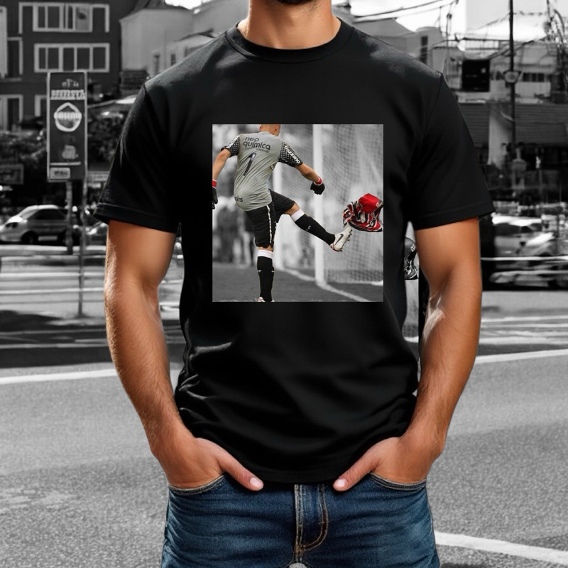 Camiseta Algodão História Time Paulista Gaviões da Fiel Timão Goleiro Blusa Masculina Unissex Jogador Futebol Clássico