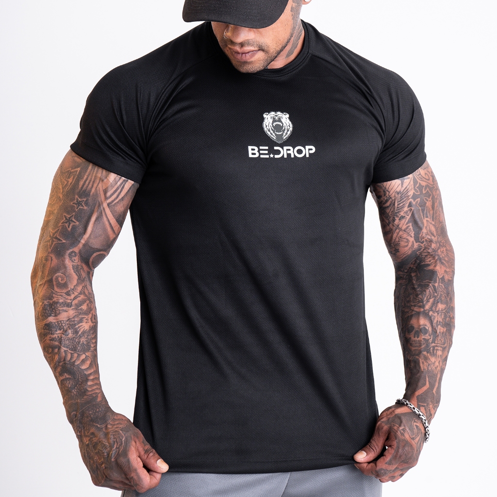 Camiseta Dry Masculina Manga Curta Esportiva Fitness Para Treino Academia e Corrida