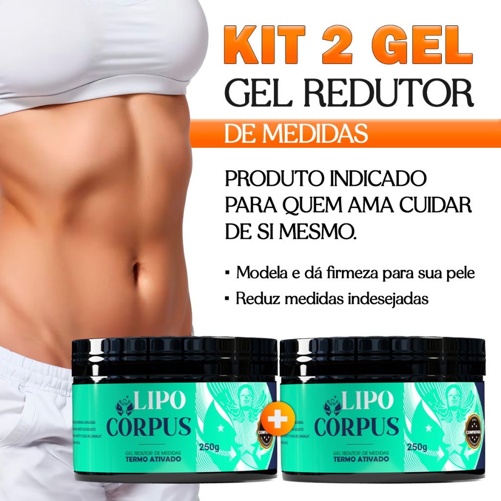 Gel Redutor de Medidas Lipo Corpus Ação Poderosa - Entrega Rápida em Oferta na Shopee