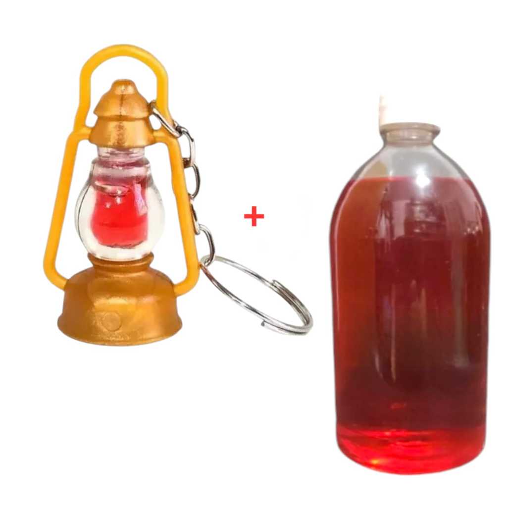 Lamparina Chaveiro 100 Unidades + 500 Ml De Óleo De Unção