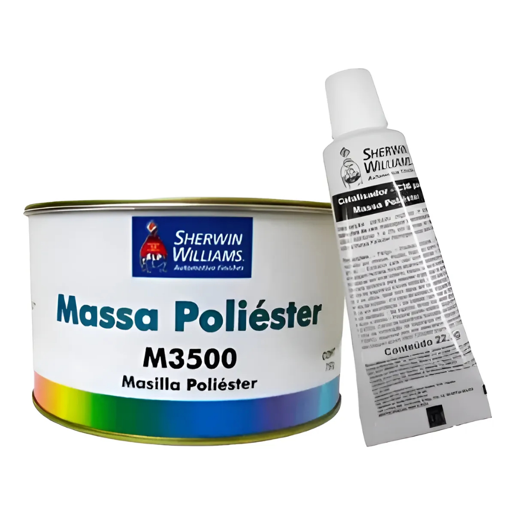 Massa Poliester Sherwin Williams M3500 750g + Catalisador